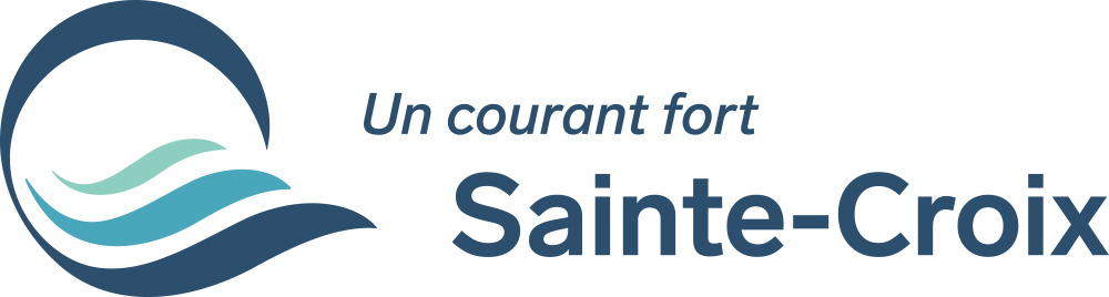 Logo avec texte Un courant fort Sainte-Croix