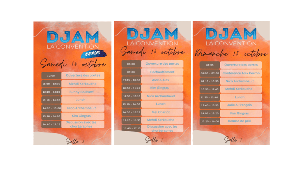 Programme de la convention DJAM octobre 2023.