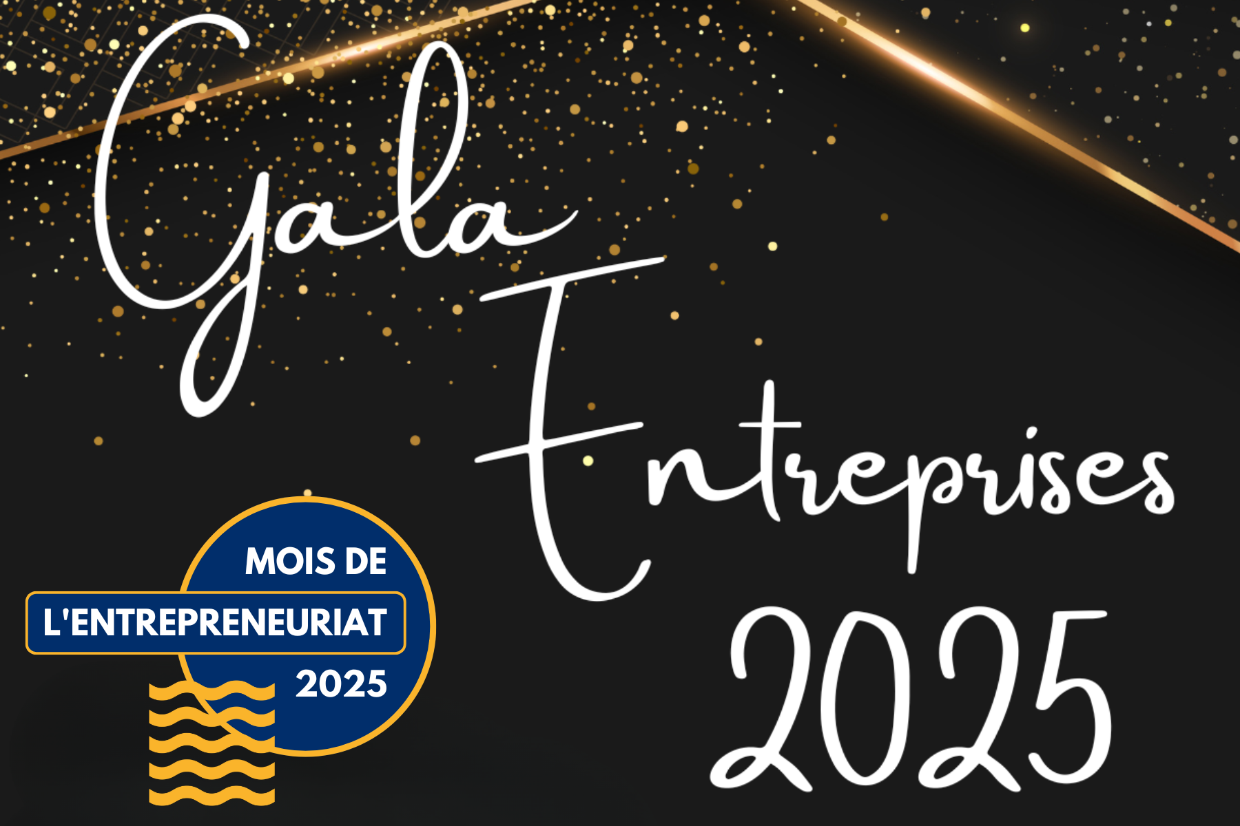 Affiche gala entreprises 2025, mois entrepreneuriat.