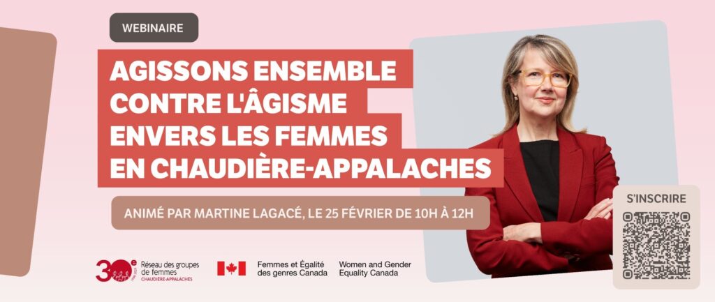 Webinaire sur l'âgisme envers les femmes.